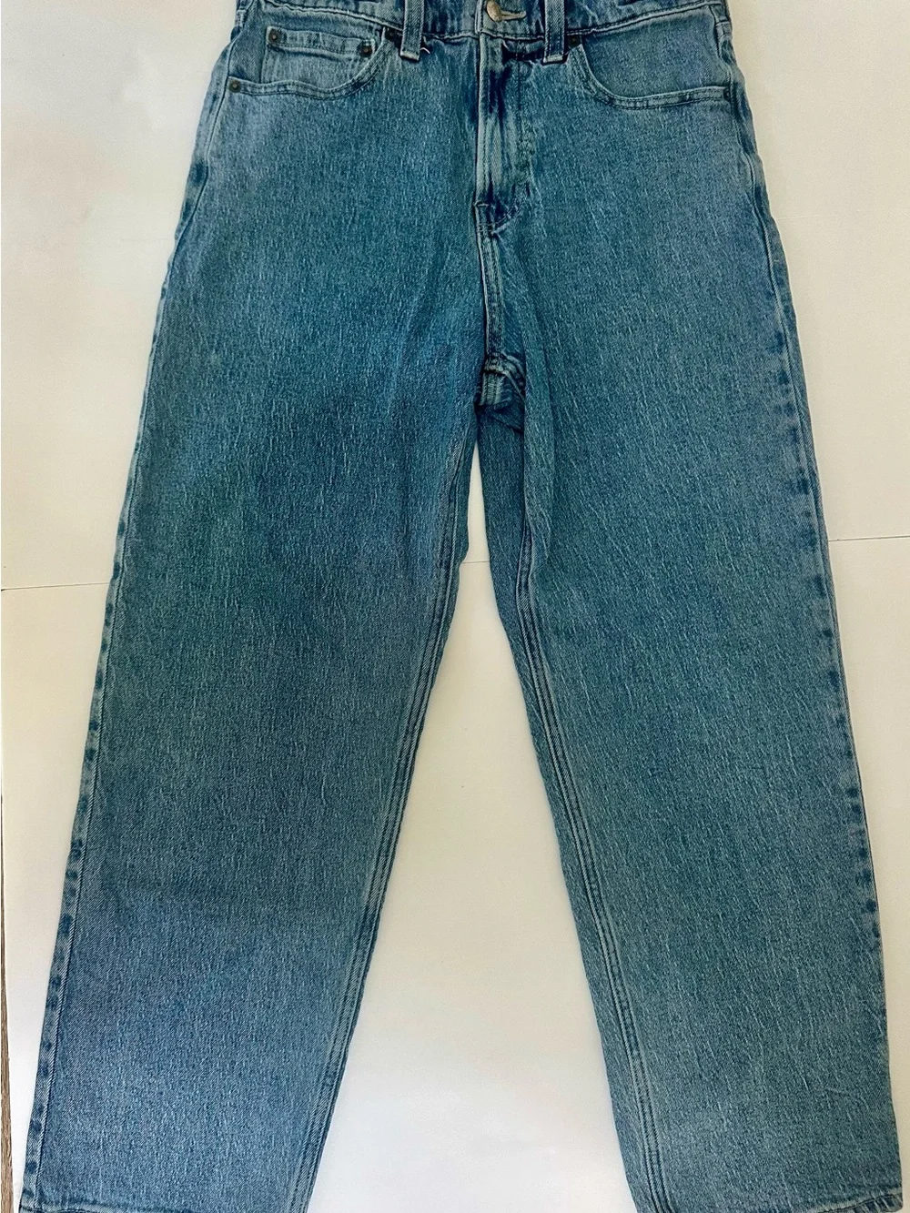 Hollister Men’s Baggy Jeans Med. Blue Wash 28 Waist Wide Leg Comfortable GUC
